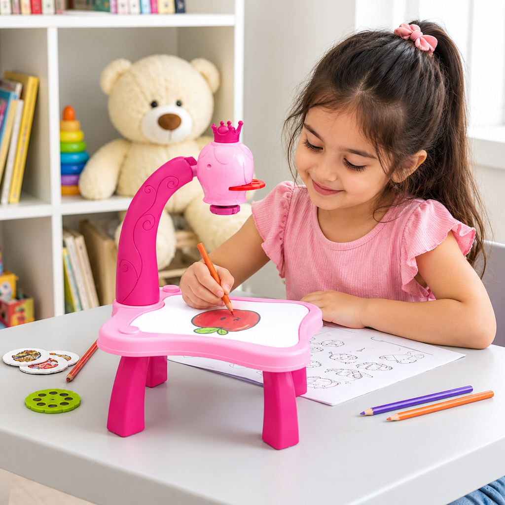 Magic Drawing Projector Table – Trace, Draw & Colour