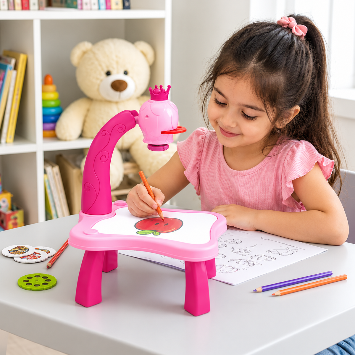 Magic Drawing Projector Table – Trace, Draw & Colour