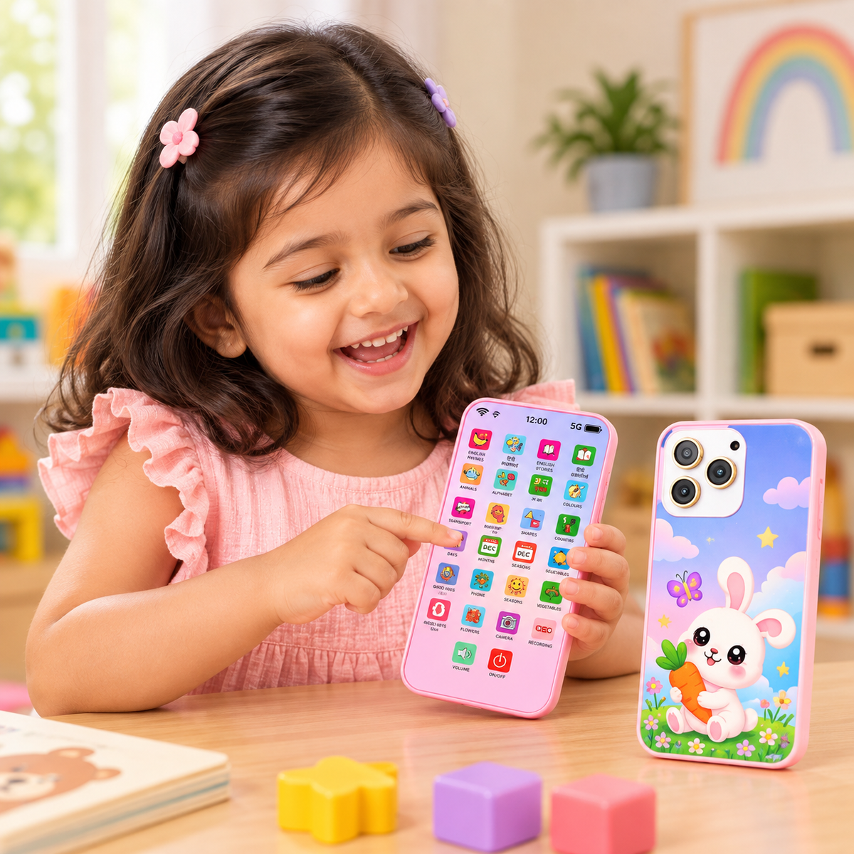 Kids Interactive Learning Phone – English & Hindi