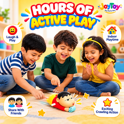 Crawling Shinchan Action Toy – Wind-Up Chase & Play